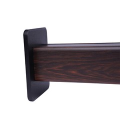 2x Walnut Wood Speaker Stands Home Theatre Bookshelf Surround Sound Support 90cm