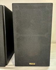 Klipsch R-14M Bookshelf Speakers Pair Black 4” 50W Home Theater Tested Working