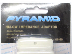 Pyramid NS60 RCA Line Level Converter Hi/Low Impedance Adapter Dual Channel Kit