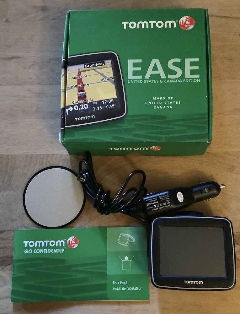 TomTom EASE United States And Canada Edition Car Mount GPS Bundle
