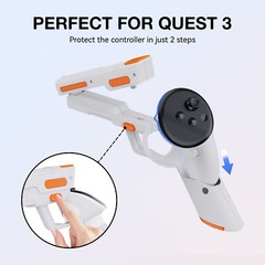 Pistol Gun Grip For Meta Quest 3 VR Headset Controllers for Shooting Games