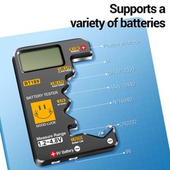 Lightweight Battery Tester Tool For 1.2V 3.7V 9V Cylindrical Button Cell Box