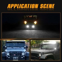 10x 4Inch LED Cube Pods Work Light Bar Tri-row Driving Fog Offroad ATV UTV 4WD