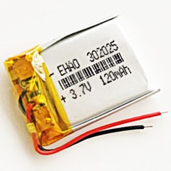 3.7V 120mAh Li-Po Rechargeable Battery Cells For Mp3 Bluetooth GPS MID 302025