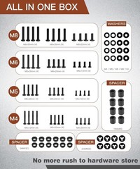 “Universal TV Mounting Hardware Kit | M4/M5/M6/M8 Screws & Spacers | VESA-Comp..