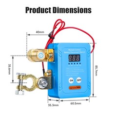 12/24V 240A Remote Battery Disconnect Kill Switch Anti Theft RV ATV Boat & LED
