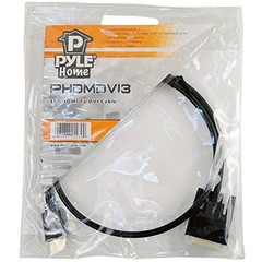 Pyle Home HDMI to DVI Adapter Cable-1 x Male 18 Pin,1 x 3 Feet, Black