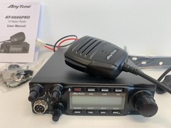 AnyTone AT-6666PRO 10-Meter Mobile Transceiver BRAND NEW MODEL AM/FM/USB/LSB/PA