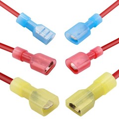 20-300PCS Spade Wire Electrical Crimp Terminals Nylon Fully Insulated Connectors