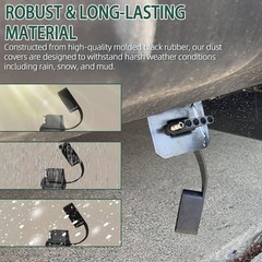 Calvana (4-Pack) Vehicle-Side 5-Pin Flat Trailer Wiring Harness Connector Dust