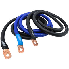 Sky High Car Audio E-Series 1/0 Big 3 Upgrade BLUE/BLACK Electrical Wiring Kit
