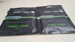 Lot of 2 – Fospower 10 Feet Premium 3.5mm Stereo Audio Car Cable Cord