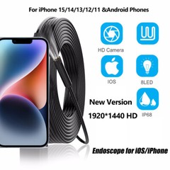5.5mm Endoscope Inspection Camera Direct Fit iPhones/iPads/iOS/Android Borescope
