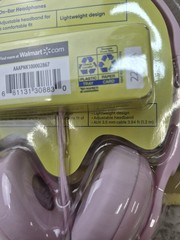 Groove Onn. On-Ear Headphones Pink Wired Adjustable Headband 3.5mm AUX New