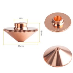 5/10Pack 1.5/2mm Fiber Laser Nozzle Single Layer 28mm M11 For Laser Cutting Head