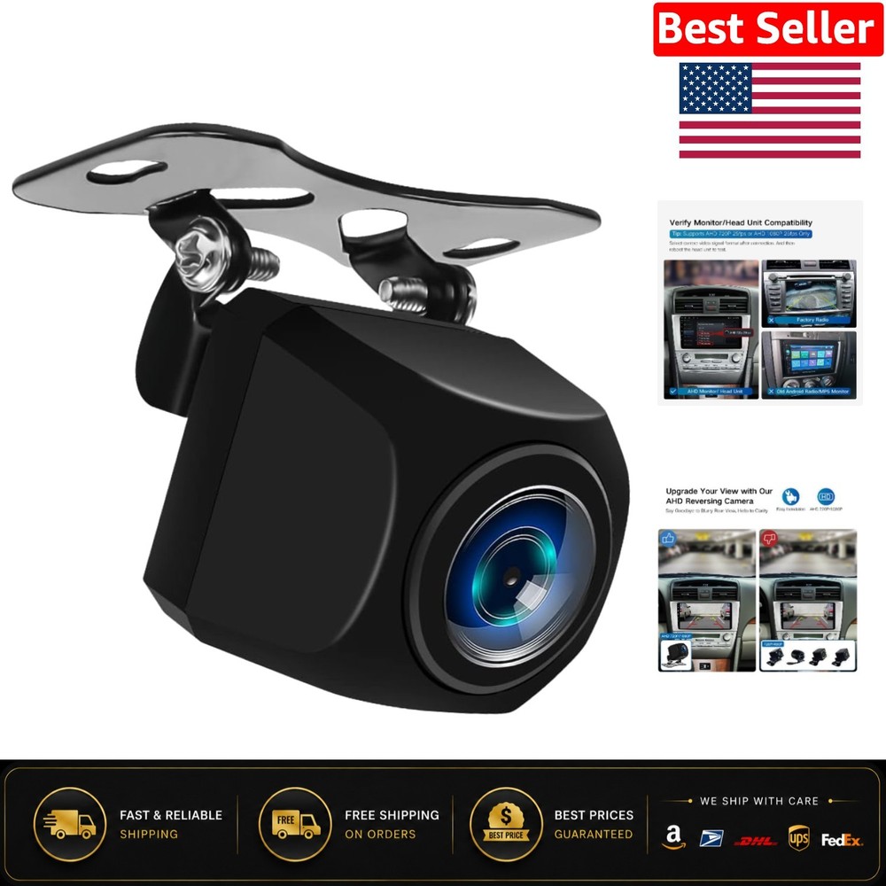 Durable HD Reverse Camera – Night Vision & 170° Angle for Trucks, SUVs, Sedans