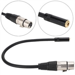 3.5MM Female to XLR Female Zinc Alloy 3.5MM Interface Audio Adapter Cable Patch