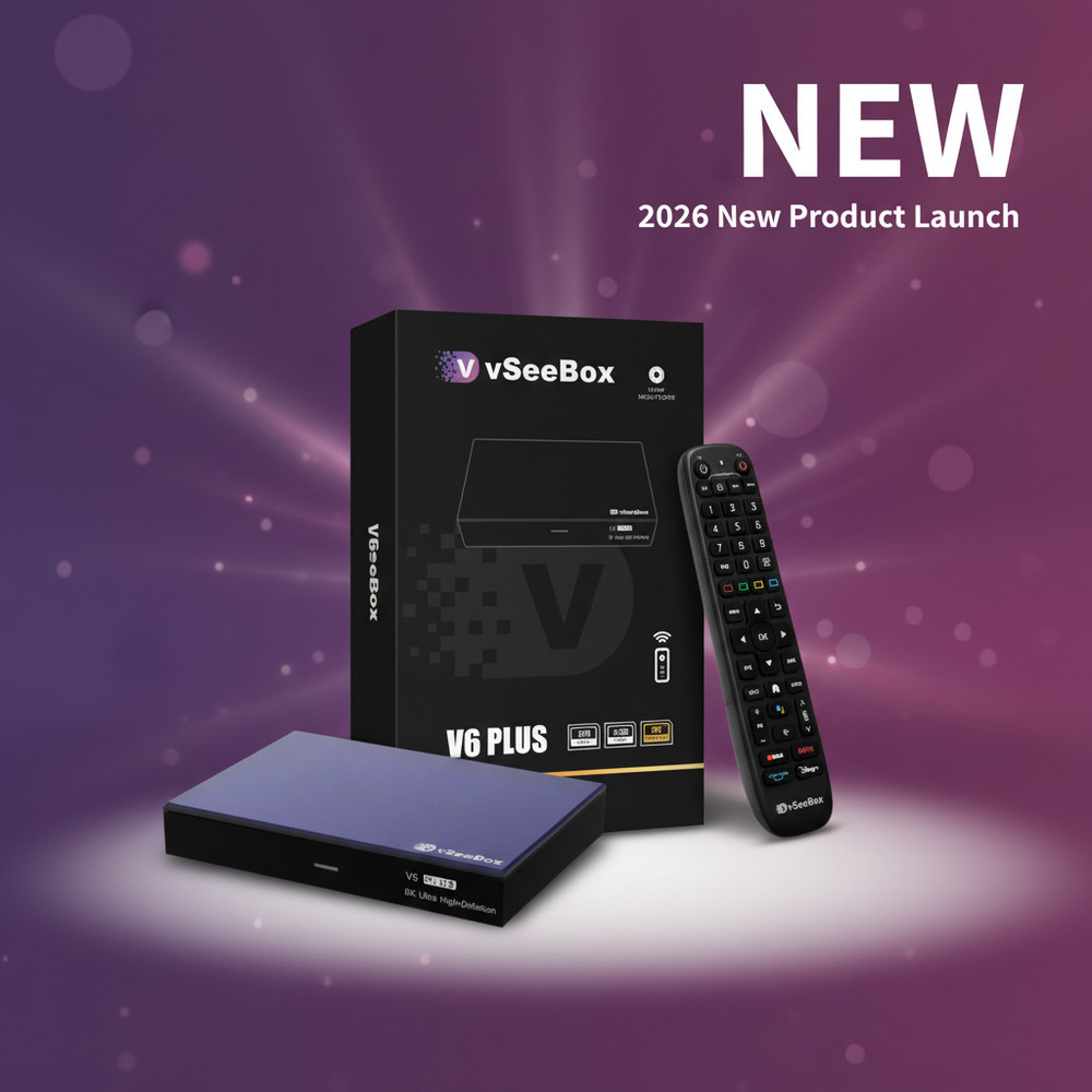 2026 VseeBox V6 Plus – Android 14 + Voice Remote TV Box, Free Delivery
