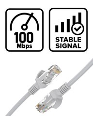 ANNKE 60ft 100ft CAT5E LAN RJ45 Ethernet Cable for POE Security IP Camera System