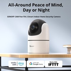 SONOFF CAM PT2 Wifi Smart Home Security Camera Night Vision 360° Panoramic View