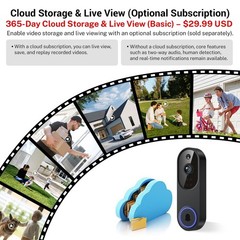 1080p Wireless Wi-Fi Video Doorbell Camera with Two Way Audio, Night Vision, …
