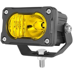 2x 3″ LED Pods Light Bar Amber Yellow Fog Lamp Offroad Driving Truck ATV &Wiring