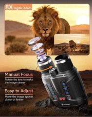 Night Vision Goggles – Smart APP 4K Night Vision Binoculars, 10000mAh Battery…