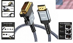 Gold-Plated 10FT HDMI to DVI Adapter – Exceptional Performance and Support