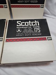 10 Scotch Magnetic Tape 175 1/4″ 1200 Ft 7in. Reel-to-Reel Tape In Box
