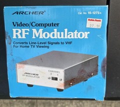 New Vintage 1988 Radio Shack Archer Video/Computer RF Modulator 15-1273A