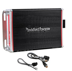 Rockford Fosgate PBR300X2 300W 2CH Car Amp FREE Complete Amp Kit (TC4KIT-8) NEW