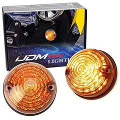 12V 70mm Round Dome Shape Flush Mount Amber Lens Amber Amber Lens Amber LEDs