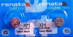 321 RENATA SR616SW SR616 Watch Battery Free Shipping Authorized Seller
