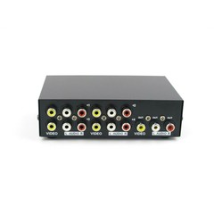 4-Port RCA Composite Video Audio AV Switch Selector Switcher Splitter Box 4-Wayp