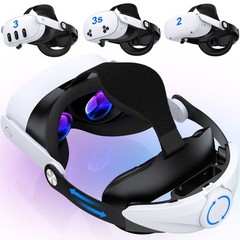 Adjustable VR Headset Strap for Better Support&Comfort for Meta Quest 3S/3/2