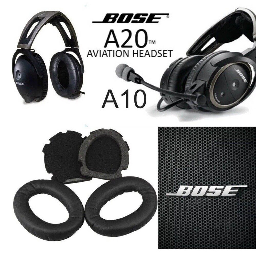 New Replacement Ear Pads Cushions for Aviation Headset X A10 A20 Bose Headphones