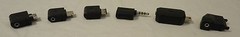Dynex 6 Piece Adapters Set Plastic Metal