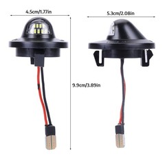 2x For Ford F150 F250 F350 Pickup LED License Plate Light Tag Lamp 9 Bulbs White