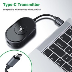 Transmitter/Receiver Wireless HDMI 4K, 2160P, Plug & Play Portable 2.4G/5G, S174