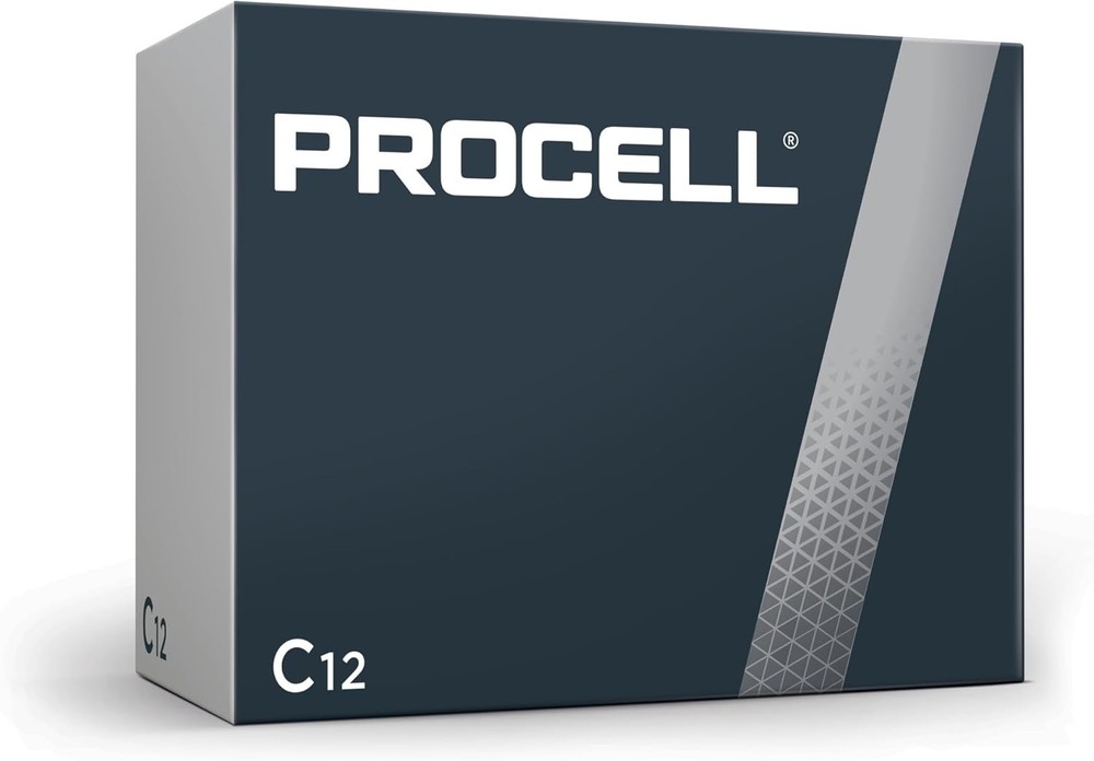 Duracell Procell Alkaline Batteries C 12 Pack/Box Exp. 2032