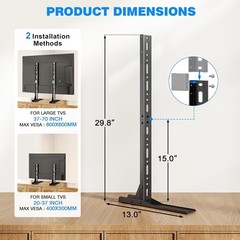 Universal TV Stand for 20-70 inch Flat Curved TVs, Height