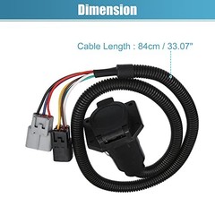 1 Set 7-Pin Trailer Wiring Harness Simple Connect Wiring Kit for Toyota