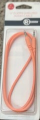 (2 pack) 4201246 RADIOSHACK 3-FT. 1/8″ (3.5MM) SHIELDED AUDIO CABLE (ORANGE)