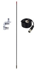 NEW FRANCIS CB 22 CB22 3 FT BLACK CB ANTENNA, 18FT RG58 COAX, MIRROR MOUNT