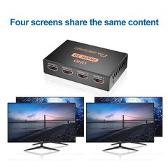 HDMI Splitter Amplifier Repeater 4K*2K 4-Ports Hub 1 in 4 out Box 3840X2160/30HZ
