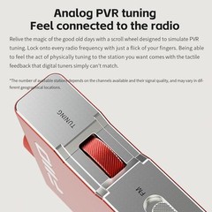 FiiO RR11 Portable FM Radio Receiver w/Analog PVR Tuning, 64MHz-108MHz (Silver)