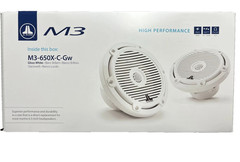 JL Audio M3-650X-C-Gw 6.5″ 2-Way Marine Coaxial Speakers – White Classic Grilles