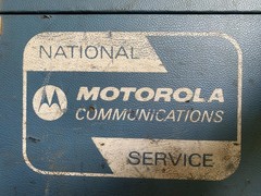 MOTOROLA Communications National Service Repair Man Tool Box Empty