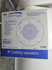 Speco G86TG: 8″ Ceiling Speaker – 85Hz to 20kHz Frequency Response – White