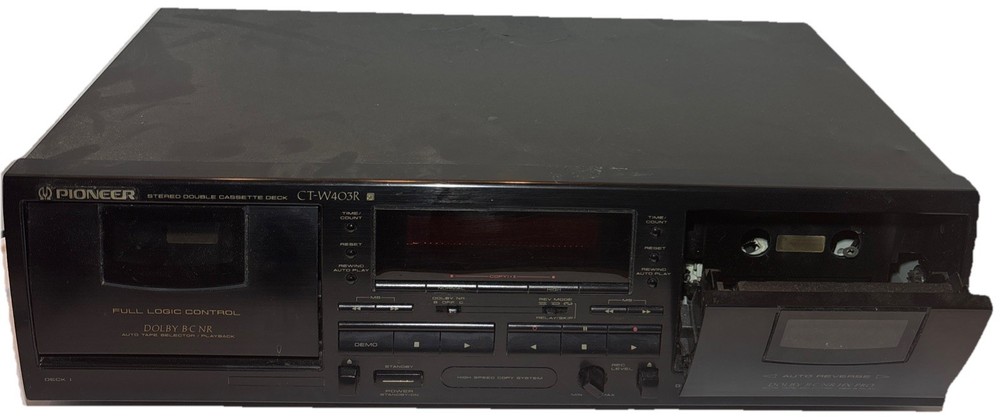 Pioneer CT-W504R Stereo Dual Double Cassette Deck—For parts—SHIPS IN 24 HOURS—